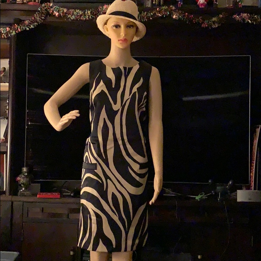 Black beige Zebra pattern